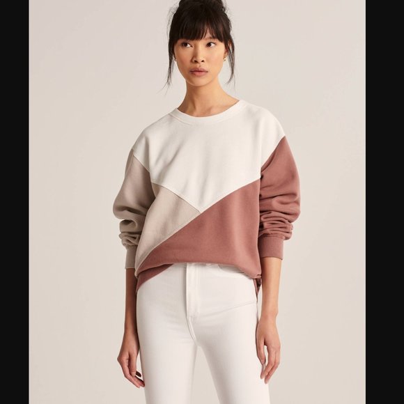 Abercrombie \u0026 Fitch Sweaters | Nwt Abercrombie \u0026 Fitch - Tie-Dye Crewneck Sweatshirt | Color: Cream/Pink | Size: 2 | Amore_Amo's Closet